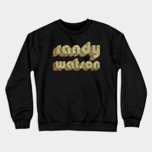 Randy Watson // Vintage Rainbow Typography Style // 70s Crewneck Sweatshirt